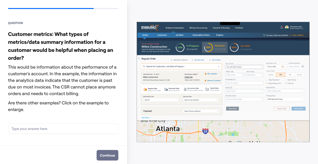 UX Research – Commercial and Residential Dispatch and Routing